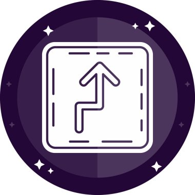 Modern bir simgenin vektör illüstrasyonu