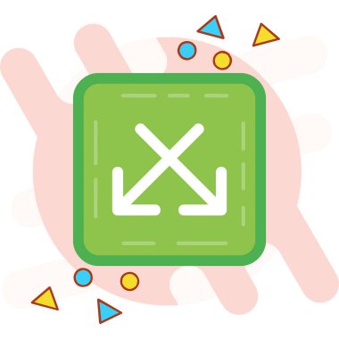 Ok. Web simgesi basit illüstrasyon