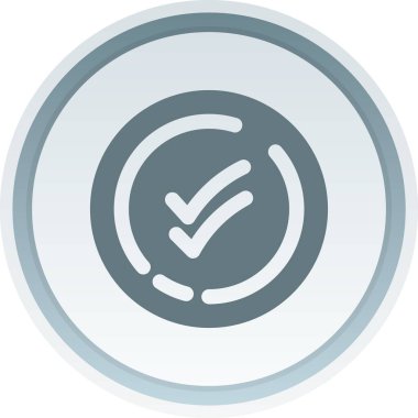 Kişisel ve ticari kullanım için onaylanmış vektör simgesi vektör çizimi..