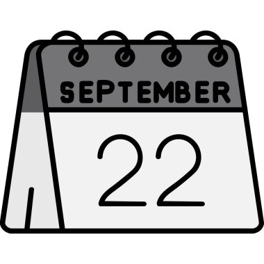 Eylül 22 ve - Eylül takvimli takvim simgesi