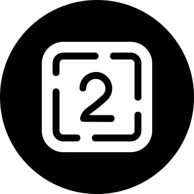 Tek bir simgenin vektör illüstrasyonu