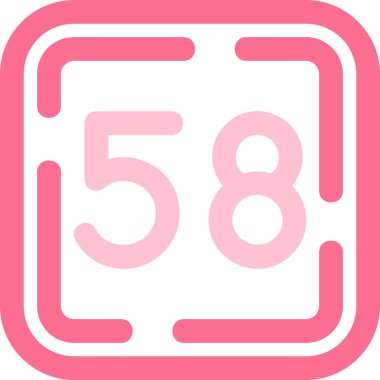 6 numaralı simge, illüstrasyon, beyaz arkaplan üzerindeki vektör