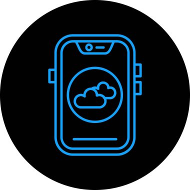 bulut hesaplama simgesi, vektör illüstrasyon tasarımı