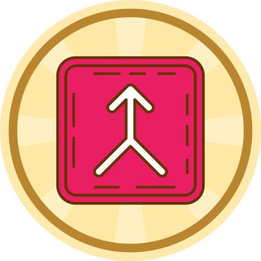 Madalya. Web simgesi basit illüstrasyon