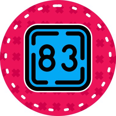 Kumarhane çipi ikonu. taslak kumarhane çipi vektör simgesi rengi düz izole