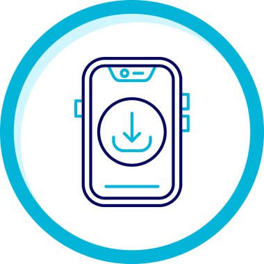 hareket eden telefon vektör çizim