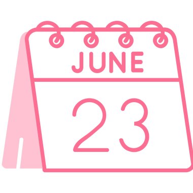 Haziran 202 takvim simgesi tasarımı