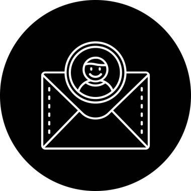 Bir harf simgesinin vektör illüstrasyonu