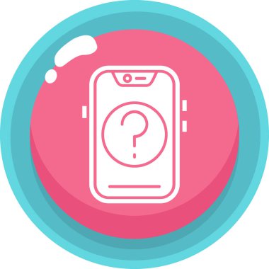 Cep telefonu simgesi, vektör illüstrasyonu