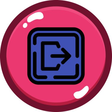 Modern bir simgenin vektör illüstrasyonu