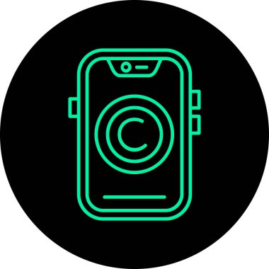 Vektör telefon simgesi illüstrasyonu