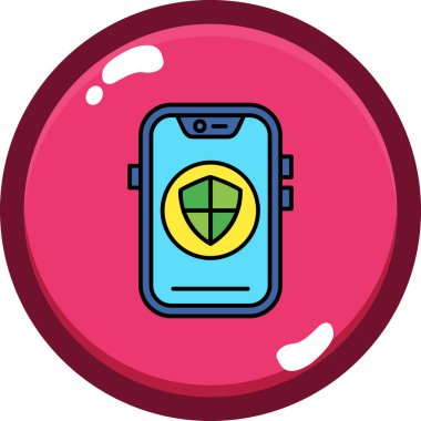 Hareket eden telefon simgesi, anahat stili