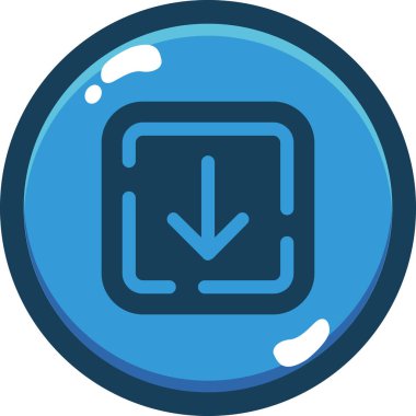 Modern simge işaretinin vektör illüstrasyonu