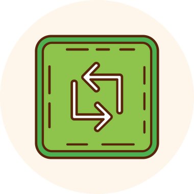 Web simgesi. Okların vektör çizimi