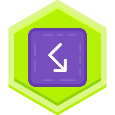 Yön. Web simgesi basit illüstrasyon