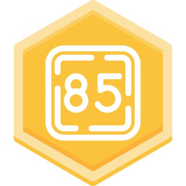 85 işaret vektör simgesi