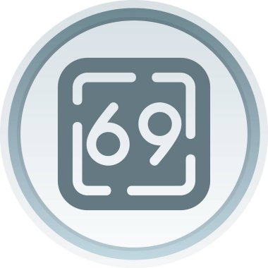 Arkadan izole edilmiş modada 6916 simgesi