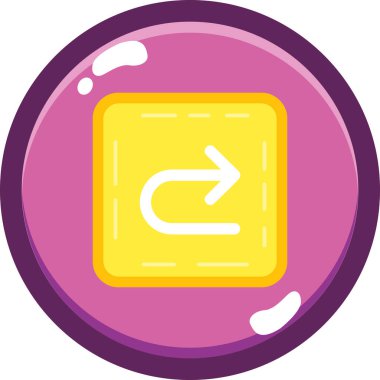 Tek bir izole simgenin vektör illüstrasyonu