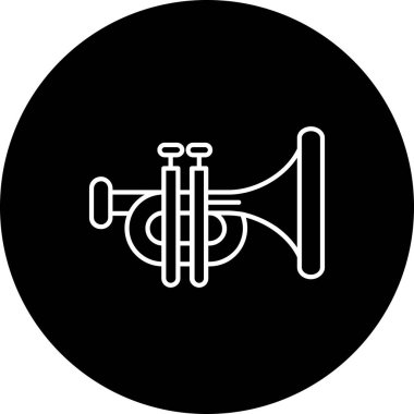 trompet simge vektör çizim