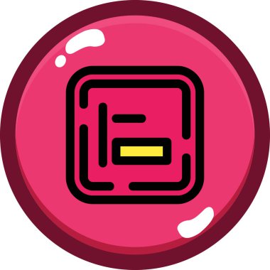 Çizgi film simgesinin vektör çizimi