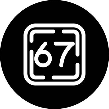 78 yıllık yuvarlak simge, basit vektör illüstrasyonu