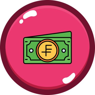 Dolar. Web simgesi basit illüstrasyon