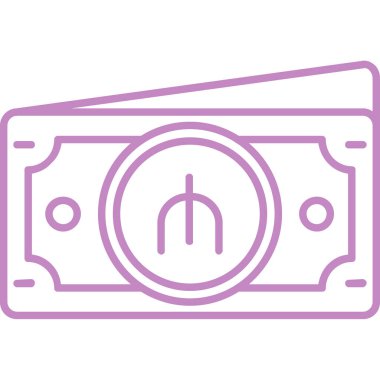 Para için. Web simgesi basit illüstrasyon