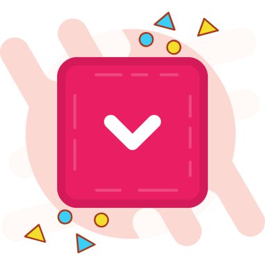 Bir kalp simgesinin vektör illüstrasyonu