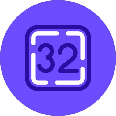 Tek bir 3 yıllık sayı simgesinin vektör illüstrasyonu