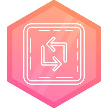 Modern simgenin vektör illüstrasyonu