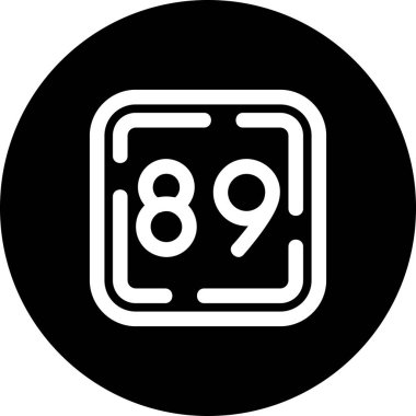 869 simgesi, vektör illüstrasyon tasarımı