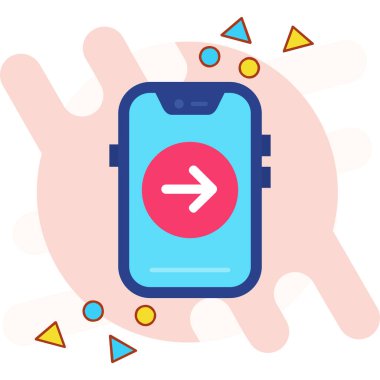 mobil uygulama simgesi vektör illüstrasyonu