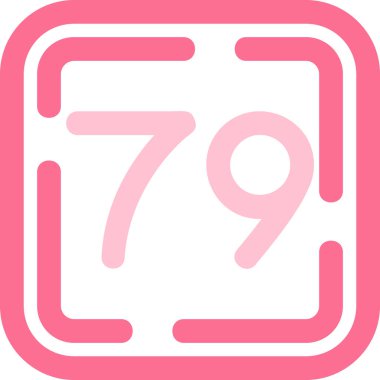 9 numaralı vektör simgesi çizimi