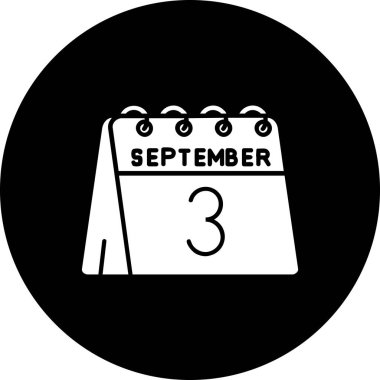 Ağustos simgesi, basit illüstrasyon tasarımı