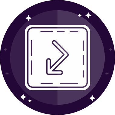 ok simgesinin vektör illüstrasyonu