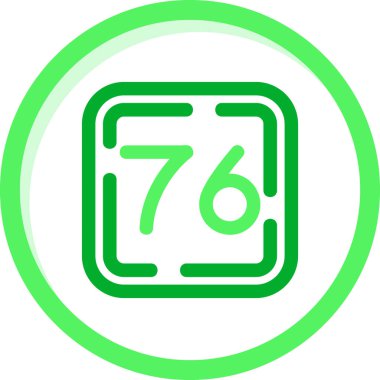 777 simgesi, vektör illüstrasyonu