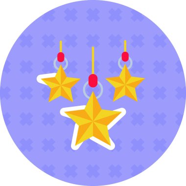 Noel süslemeleri simgesi basit bir şekilde