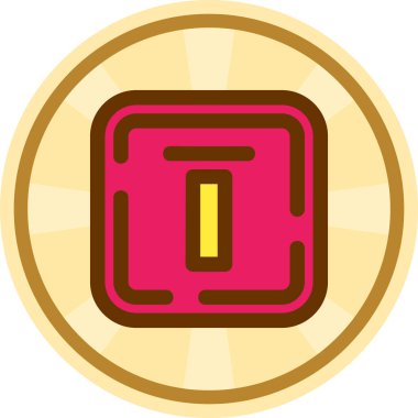 Casino çip vektör simgesi