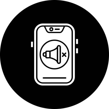 Mobil simgenin vektör illüstrasyonu