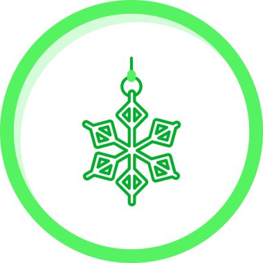 Kar tanesi. Web simgesi basit illüstrasyon