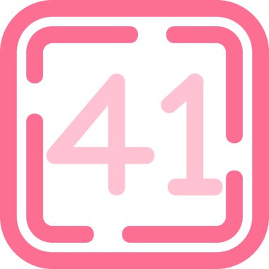 4 numara vektör simgesi