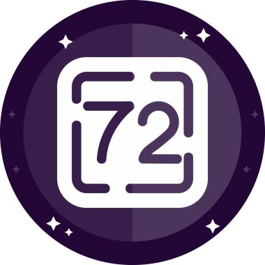 7 numaralı simge tasarımı, vektör illüstrasyonu