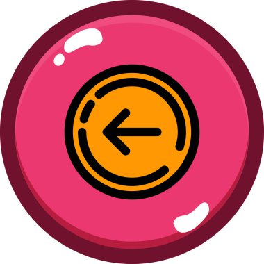 Bozuk para para para simgesi - taslak biçimi