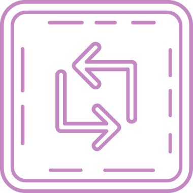 Yön ok ikonu vektör illüstrasyonu