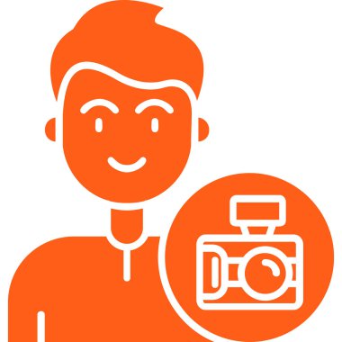 Kamera. Web simgesi basit illüstrasyon