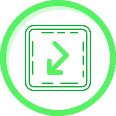 Ok. Web simgesi basit illüstrasyon