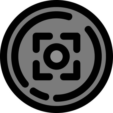 Çin sikkesi para birimi simgesi - taslak biçimi