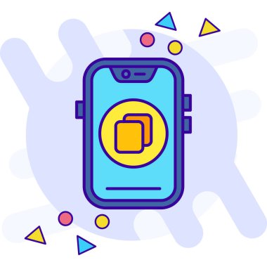 cep telefonu simgesi. akıllı telefon akıllı telefon vektör simgesi rengi düz izole