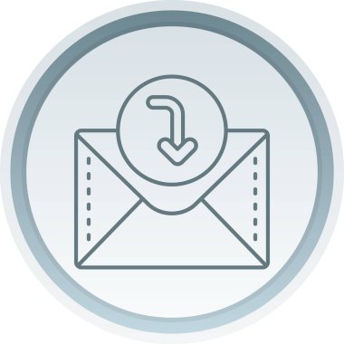 Vektör iletisi Simgesi illüstrasyonu