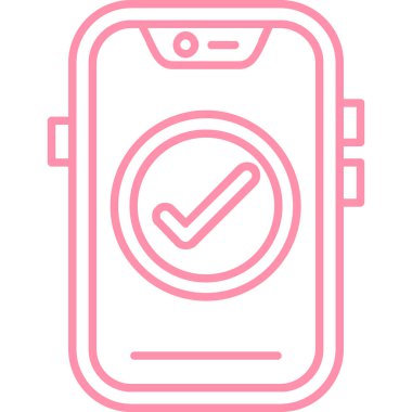 akıllı telefon simgesi vektör illüstrasyonu